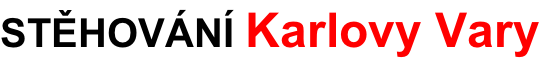 STĚHOVÁNÍ Karlovy Vary