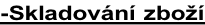 -Skladování zboží