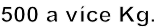 500 a více Kg.
