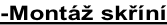 -Montáž skříní